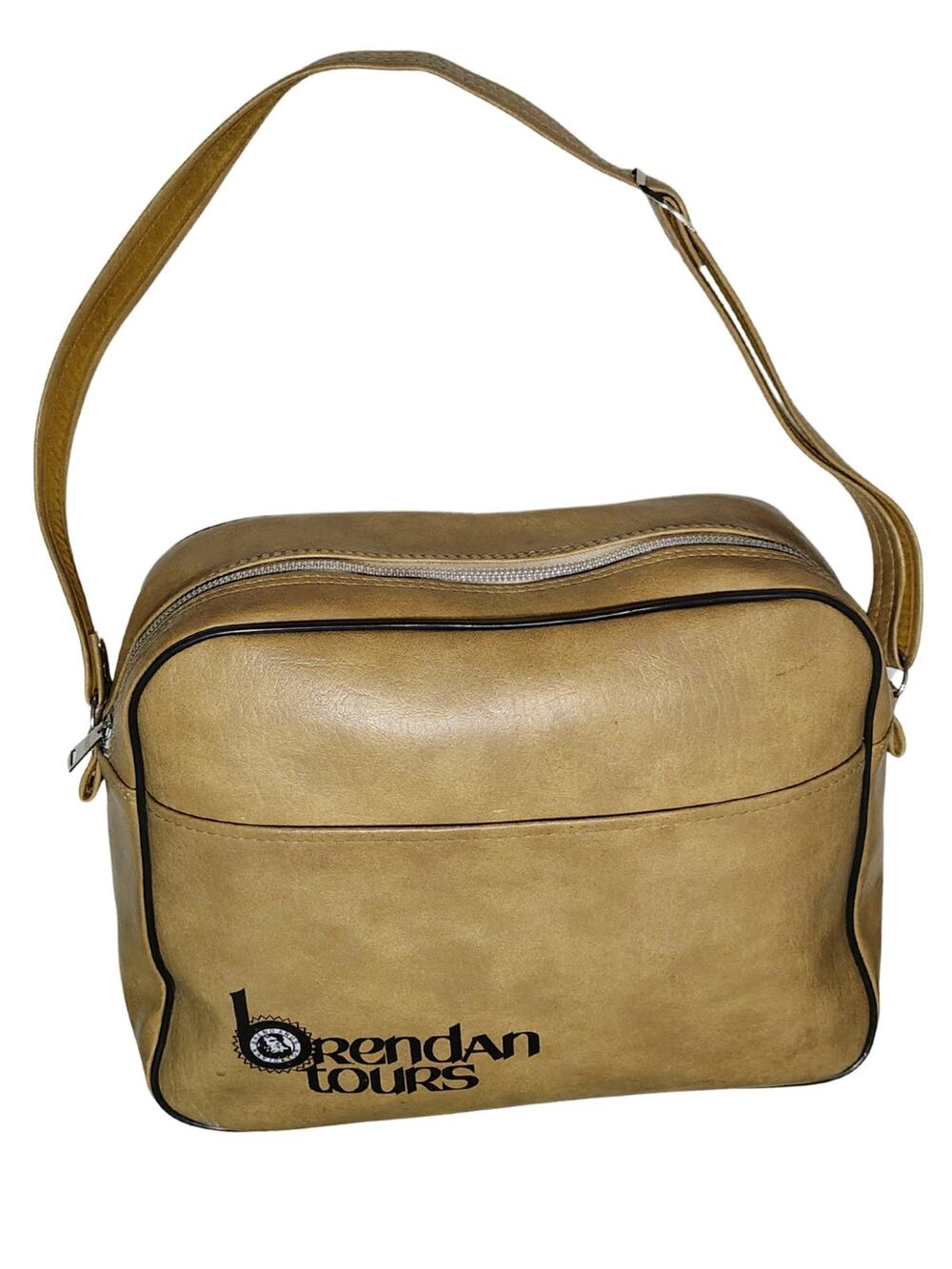 1970s  Brendan Tours Nylon Promotional Travel Tote Bag Souvenir luggage Medium